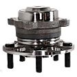2-Wheel Set Rear, Driver and Passenger Side Wheel Hubs, With Bearing, 5 x 4.5 in. Bolt Pattern