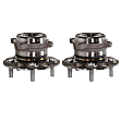 Rear, Driver and Passenger Side Wheel Hub, 5 Lugs, With Bearing, AWD