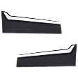 Front, Driver and Passenger Side, Lower Door Molding and Beltlines, Black
