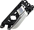 Front, Driver and Passenger Side Interior Door Handles, Silver, With door lock button, Turbocharged