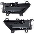 Front and Rear, Driver and Passenger Side Textured Black Interior Door Handle