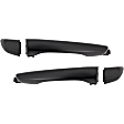 2017 Hyundai Elantra - Front, Driver and Passenger Side Exterior Door Handles, Primed, Driver Side - with Keyhole/Passenger Side - with Key Hole Cover and without Key Hole, For Models without Smart Entry System
