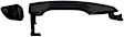 2017 Hyundai Elantra - Front, Driver and Passenger Side Exterior Door Handles, Primed, Driver Side - with Keyhole/Passenger Side - with Key Hole Cover and without Key Hole, For Models without Smart Entry System