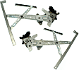 Sedan Front, Driver and Passenger Side Power Window Regulator, With Motor