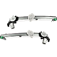 Sedan Front, Driver and Passenger Side Power Window Regulator, With Motor