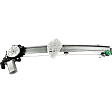 Sedan Front, Driver and Passenger Side Power Window Regulator, With Motor