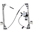 Front And Rear, Driver Side Power Window Regulator, With Motor