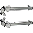 Front, Driver and Passenger Side Power Window Regulator, With Motor