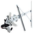 Front, Driver and Passenger Side Window Regulators, Power