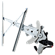 Front, Driver and Passenger Side Window Regulators, Power
