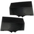 Rear, Driver and Passenger Side Door Glasses, Gray Tint Privacy, Japan or North American Built Vehicle, Replaces NAGS No. FD27121YPY, FD27122YPY