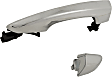 Rear, Driver and Passenger Side Chrome Exterior Door Handle, Without Key Hole