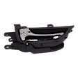 Rear, Driver and Passenger Side Interior Door Handles, Chrome Lever with Textured Black Bezel, Rear Driver and Passenger Side - With door lock button, Korea Built Vehicle