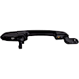 2009 Hyundai Accent - Rear, Driver and Passenger Side Smooth Black Exterior Door Handle, Without Key Hole