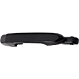 2009 Hyundai Accent - Rear, Driver and Passenger Side Smooth Black Exterior Door Handle, Without Key Hole