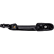 2009 Hyundai Accent - Rear, Driver and Passenger Side Smooth Black Exterior Door Handle, Without Key Hole