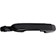 2009 Hyundai Accent - Rear, Driver and Passenger Side Smooth Black Exterior Door Handle, Without Key Hole