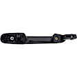 2009 Hyundai Accent - Rear, Driver and Passenger Side Smooth Black Exterior Door Handle, Without Key Hole