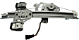 Rear, Driver and Passenger Side Power Window Regulator, With Motor