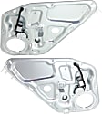 Rear, Driver and Passenger Side Power Window Regulator, With Motor