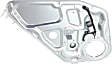 Rear, Driver and Passenger Side Power Window Regulator, With Motor