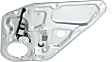 Rear, Driver and Passenger Side Power Window Regulator, With Motor