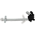 Rear, Driver and Passenger Side Power Window Regulator, With Motor