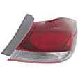 Passenger Side, Inner and Outer Halogen Tail Light, With bulb(s), OE Replacement