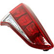 Driver Side, Inner And Outer Halogen/LED Combo Tail Light, With bulb(s), OE Replacement