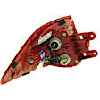 2017 Hyundai Tucson - Passenger Side, Inner and Outer Halogen Tail Light, With bulb(s), Mounts on Body, OE Replacement