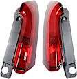 Driver and Passenger Side, Upper Halogen Tail Light, With bulb(s), OE Replacement