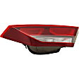 Passenger Side, Inner and Outer Halogen Tail Light, With bulb(s), OE Replacement