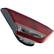 Driver Side, Inner And Outer Halogen/LED Combo Tail Light, With bulb(s), OE Replacement
