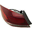 Driver and Passenger Side, Inner and Outer Halogen/LED Combo Tail Light, With bulb(s), OE Replacement