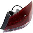 Passenger Side, Inner and Outer LED Tail Light, With bulb(s), OE Replacement
