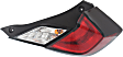 Driver and Passenger Side Tail Lights, with Bulbs, Halogen, Coupe