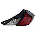 2019 Honda Civic - Driver and Passenger Side Halogen Tail Light, With bulb(s), OE Replacement, Coupe, CAPA Certified