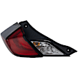 2019 Honda Civic - Driver and Passenger Side Halogen Tail Light, With bulb(s), OE Replacement, Coupe, CAPA Certified