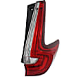 Passenger Side, Inner and Outer Halogen/LED Combo Tail Light, With bulb(s), OE Replacement