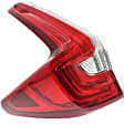 Driver Side, Inner And Outer Halogen/LED Combo Tail Light, With bulb(s), OE Replacement