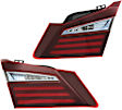Passenger Side, Inner and Outer Tail Lights, with Bulbs, Halogen, Mounts On Body and Luggage Lid, CAPA CERTIFIED