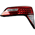 Driver and Passenger Side, Inner and Outer Halogen/LED Combo Tail Light, With bulb(s), OE Replacement