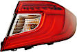 Passenger Side, Inner and Outer Tail Lights, with Bulb, Inner - Halogen/LED Combo, Mounts On Luggage Lid, CAPA Certified