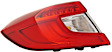 Driver Side, Inner And Outer Halogen/LED Combo Tail Light, With bulb(s), OE Replacement, CAPA Certified