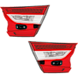 Driver and Passenger Side, Inner Halogen Tail Light, With bulb(s), OE Replacement, CAPA Certified