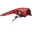 Driver and Passenger Side, Outer Halogen Tail Light, With bulb(s), OE Replacement