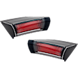 Driver and Passenger Side, Inner Halogen Tail Light, With bulb(s), OE Replacement, CAPA Certified