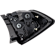 Passenger Side, Inner and Outer Tail Lights, with Bulbs, LED - Mounts on Body, Halogen - Mounts on Liftgate, Hatchback, CAPA CERTIFIED