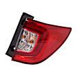 Driver and Passenger Side Tail Lights, with Bulbs, LED, CAPA Certified