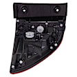 Driver and Passenger Side Tail Lights, with Bulbs, LED, CAPA Certified